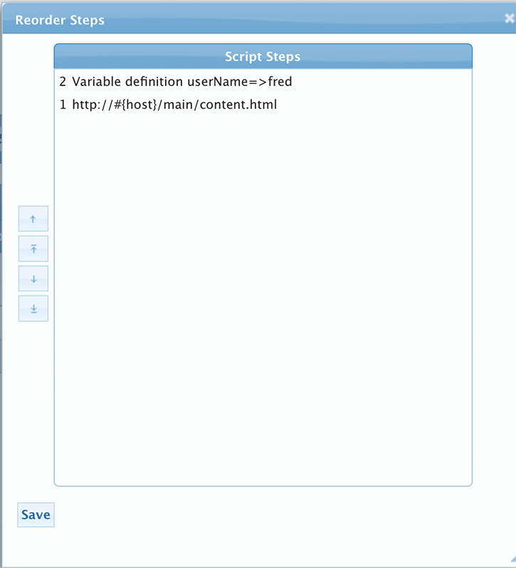 Reorder Script steps