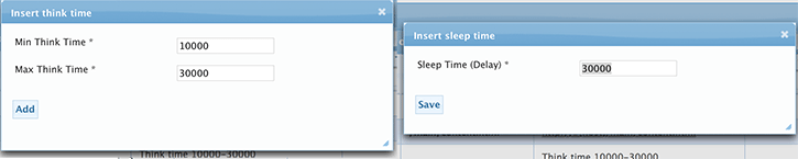 Adding Think Time and Sleep Time