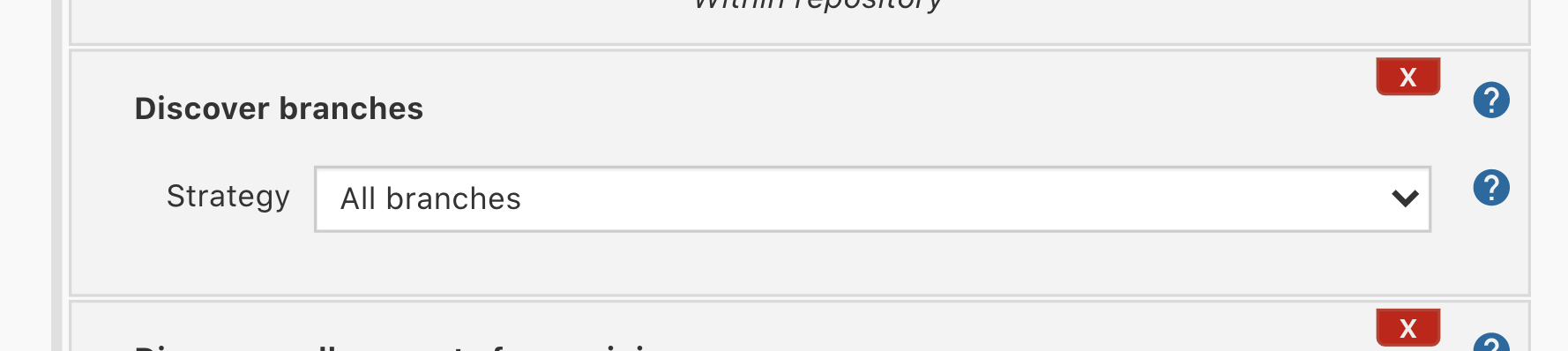 A screenshot of the jenkins configuration A screenshot of the jenkins configuration